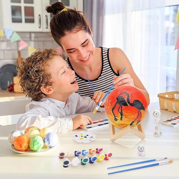 Personalizuotas 3D Mėnulio Šviesos Kamuolys su Dažymo Galimybe - Image 3
