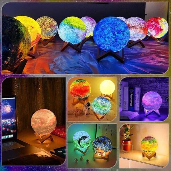 Personalizuotas 3D Mėnulio Šviesos Kamuolys su Dažymo Galimybe - Image 7